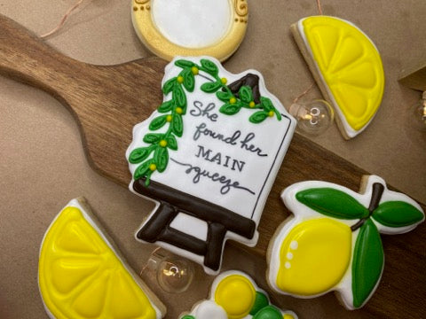 She Found Her Main Squeeze Bridal Shower Custom Sugar Cookie Set