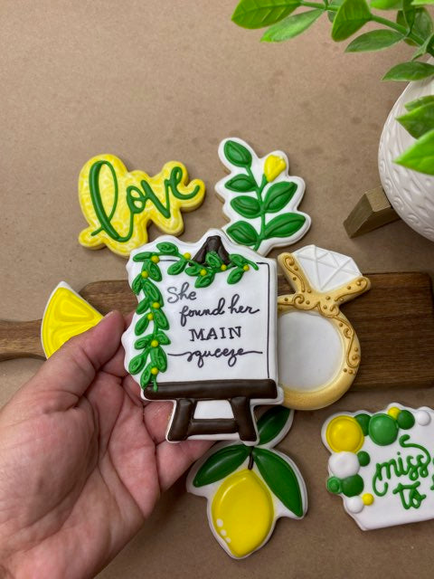 She Found Her Main Squeeze Bridal Shower Custom Sugar Cookie Set