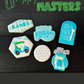 Let's PAR-TEE Golf Birthday Party Themed Sugar Cookie One Dozen Set, Pink or Blue